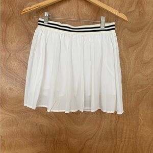 White Pleated Women's Skirt